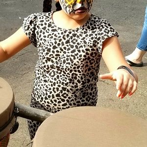 Cheetah print top for girls size 6